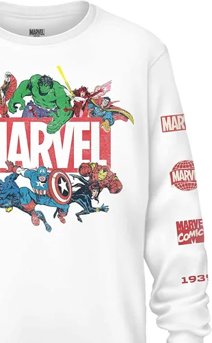 Miniatura 5 de Marvel - Camiseta de manga larga para hombre, Spiderman, Ironman, Capitán América y Hulk Tee Comics de manga larga