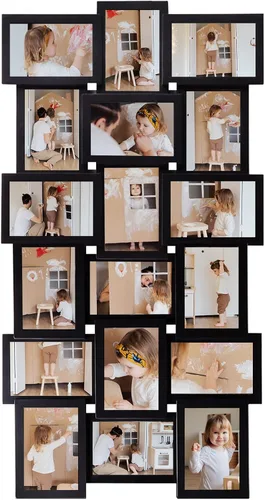 Miniatura 12 de HELLO LAURA - Marco de fotos de 4 x 6 pulgadas con collage y 18 espacios para pared - Gran marco de fotos con collage para decoración de pared