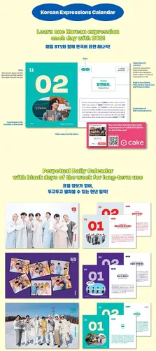 Miniatura 3 de BTS - Calendario de expresiones coreanas de 365 días BTS