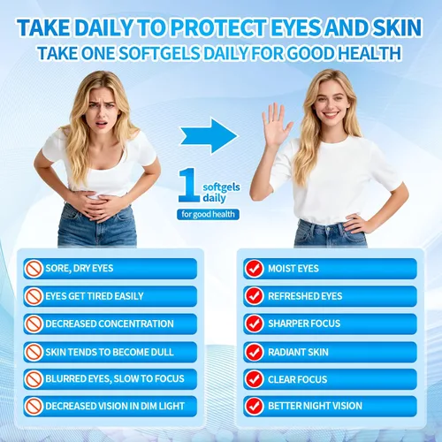 Miniatura 6 de VivoNu Luteína 40 mg con zeaxantina + astaxantina 12 mg - Soporte ocular 14 en 1 y suplemento antioxidante - Licopeno, semilla de uva y vitamina E