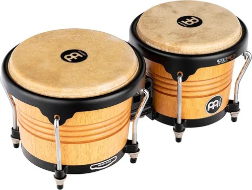 Miniatura 9 de Meinl Percussion FWB190AF Free Ride Series Bongos de madera, acabado de llama ámbar