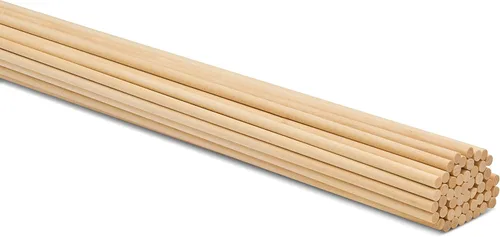 Miniatura 23 de Woodpeckers - Cañas de madera, varillas de madera de 3/16 x 30,5 cm sin acabado de madera dura para manualidades y bricolaje, 500 piezas Paquete