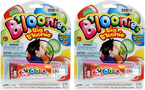 JA-RU Globo grande de plástico B'loonies XXL (2 tubos) Gran fabricación original de burbujas Bloonies. 772-2