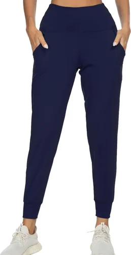 Miniatura 5 de Kcutteyg - Pantalones deportivos de cintura alta con bolsillos para mujer, pantalones deportivos suaves para descanso, correr y entrenamiento