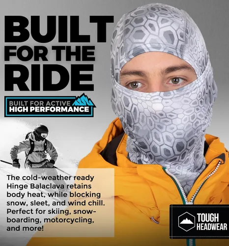 Miniatura 2 de Tough Headwear Pasamontañas de invierno, máscara de esquí resistente al viento y cubierta facial de invierno para hombres y mujeres, máscara facial