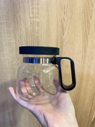 Miniatura 5 de EXIGENT Jarra de Café de Vidrio Taza de Té Taza de Recolección 16 Oz Onzas (Jarra de Café)