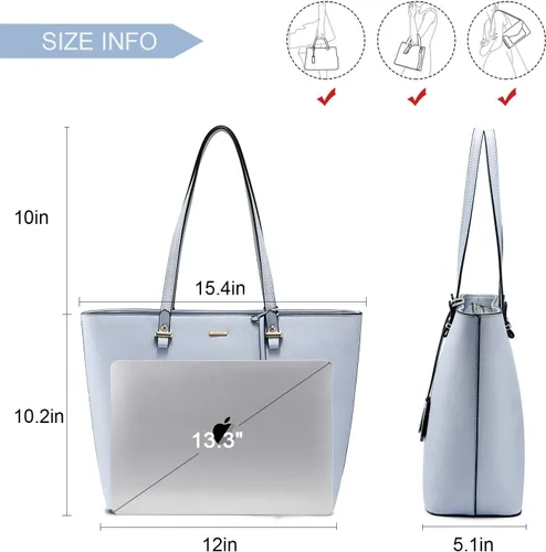 Miniatura 5 de LOVEVOOK Bolso de mano para mujer, bolso de hombro con asa superior, con bolsillo externo