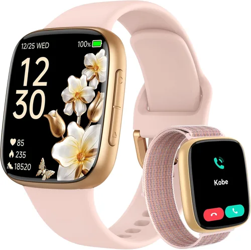 Miniatura 12 de Fitpolo Reloj inteligente, rastreador de fitness AMOLED de 1.85 pulgadas con llamada Bluetooth, monitor de frecuencia cardíaca/sueño/SPO₂, más