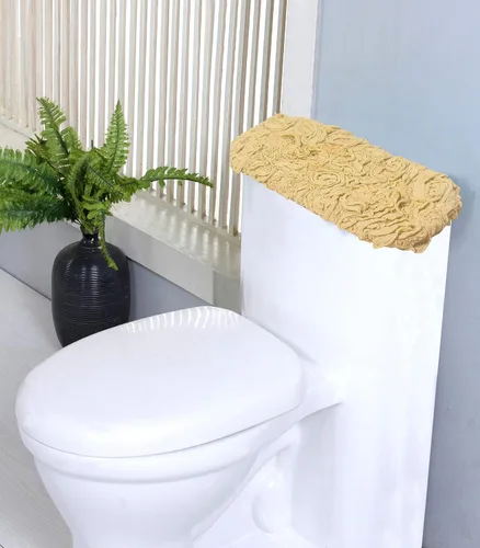 Miniatura 62 de Home Weavers Bell Flower Collection - Tapetes de baño copetudos 100 % algodón, extrasuaves y absorbentes, antideslizantes, lavables a máquina, lino