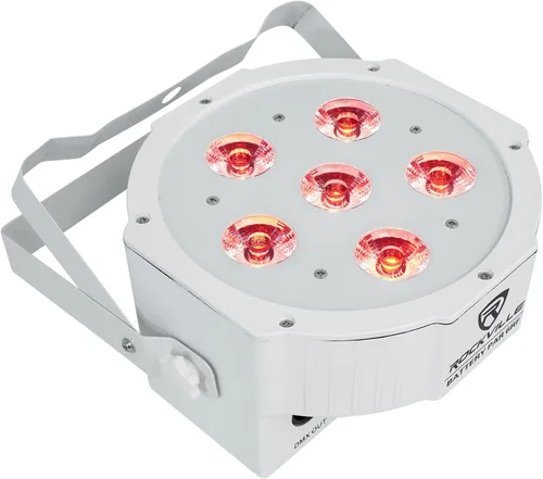 Miniatura 3 de 4 Rockville Batería PAR 6RF Blanco Recargable Inalámbrico DMX Lights+Remotes+Bolsas