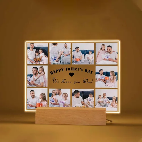 Miniatura 5 de Regalos de cumpleaños para el día del padre para papá, marcos personalizados con fotos para papá regalo de hija hijo, marcos de fotos personalizados