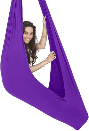 Miniatura 14 de Hamaca sensorial para niños, silla colgante para actividades al aire libre, terapia de interior, columpio de jardín para autismo, Aspergers, TDAH