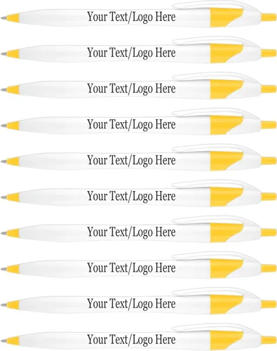 Miniatura 9 de SyPen Bolígrafos personalizados con tu logotipo o texto personalizado, paquete de 500 unidades a granel para negocios, fiestas y eventos, bolígrafos
