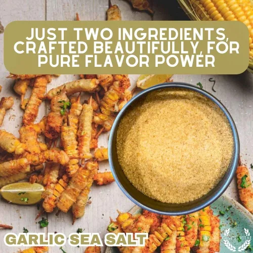 Miniatura 6 de Sal marina clásica de ajo gourmet Todo natural Sal gourmet ultra premium Condimento de acabado artesanal Lote pequeño Sin OMG Hecho a