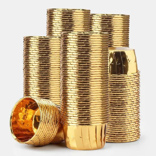 Miniatura 29 de EUSOAR Vasos para hornear, 50 forros para cupcakes de 3.5 onzas, forros para magdalenas de Navidad, envoltorios de cupcakes, papel para magdalenas