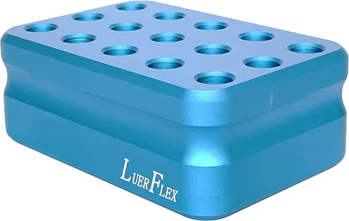 Tubo de bloque de enfriamiento de aluminio Cool Rack 15 pozos para viales criogénicos y tubos faciales de 0.0 fl oz y 0.1 fl oz, paquete de 1