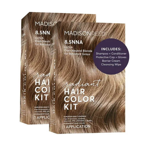 Miniatura 27 de Madison Reed - Kit de color de cabello radiante, tinte permanente para el cabello, 100 % cobertura de canas, sin amoníaco, castaño Catania 5NGM