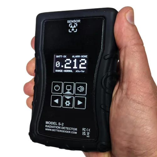 Contador Geiger de Alto Rango Modelo Better Geiger S-2 Detector de Radiación Nuclear y Dosímetro para Monitoreo de Rayos X/Gamma (Solo Detector)