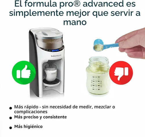 Miniatura 6 de Baby Brezza Nueva y Mejorada Máquina Dispensadora de Fórmula Formula Pro Advanced - Mezcla Automáticamente un Biberón de Fórmula Tibia al Instante