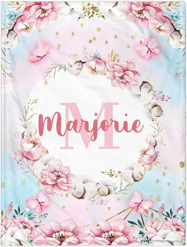 Miniatura 29 de Manta de bebé personalizada para niñas y niños, manta de bebé personalizada con nombre, mantas personalizadas con nombre para niños, manta de Lindas