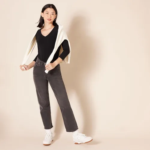 Miniatura 5 de Tienda Essentials - Camisa de manga 34 y cuello en V para mujer