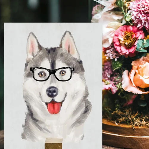 Miniatura 87 de Andaz Press Póster impreso para pared de perro, 8.5 x 11 pulgadas, Bulldog inglés con gafas negras, 1 paquete, regalo de cumpleaños de Navidad, sin