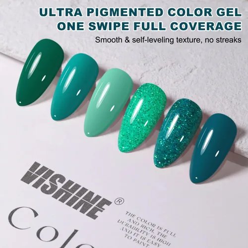 Miniatura 3 de Vishine Juego de esmaltes de uñas de gel, 6 colores, caja de regalo de arte de uñas, kit de esmalte de gel UV LED, 6 unidades, 0.3 fl oz