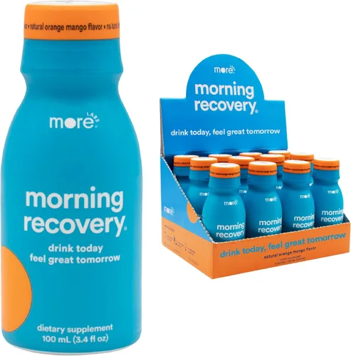Miniatura 14 de Morning Recovery Electrolitos, Fórmula Patentada de Bebida de Cardo Mariano para Hidratar Mientras Bebes, DHM Líquido Altamente Soluble, Sin OGM