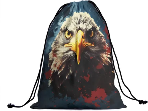 Miniatura 226 de Bolsa de agarre de gimnasia de piel de animal, bolsa de gimnasia con cordón ajustable, bolsa de cuerda para fauna silvestre, Mariposas Galaxy