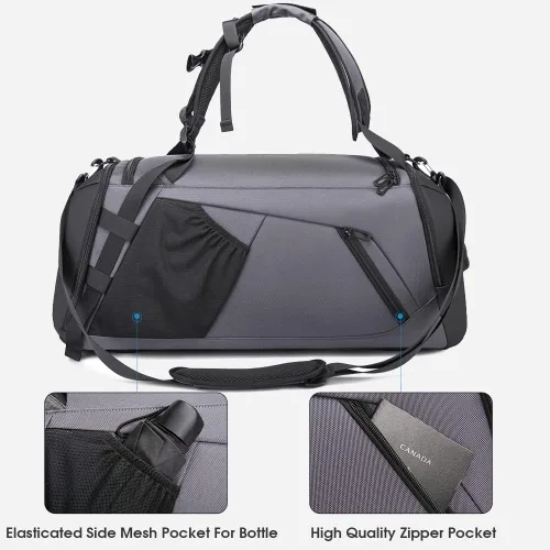 Miniatura 7 de BANGE Gym Sports - Mochila de lona para hombre y mujer
