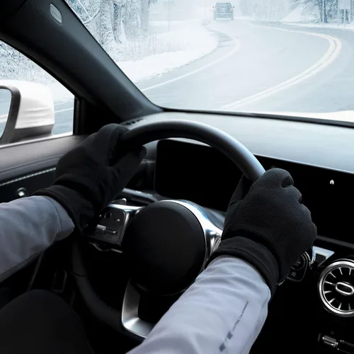 Miniatura 5 de Guantes de invierno para hombres y mujeres -20 F térmicos de piel de ciervo aislados, guantes de trabajo de forro polar cálido Heatlok de algodón