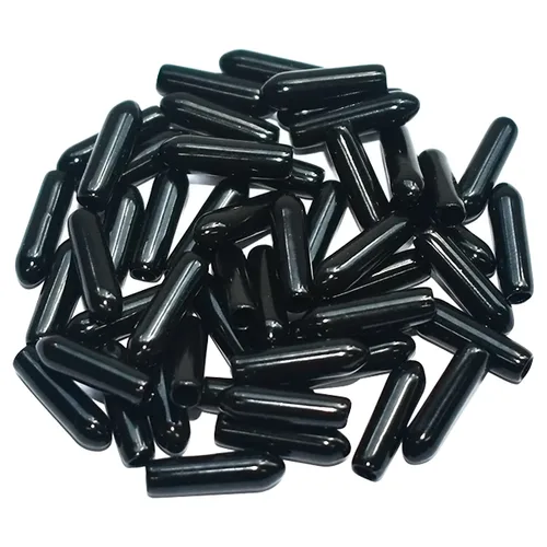 Miniatura 9 de 50 piezas de tapas de extremo flexibles de vinilo, tapas de extremo de goma, cubierta de protección de rosca de tornillo de goma negra de seguridad
