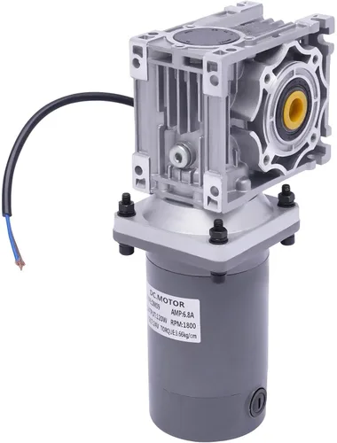 Miniatura 2 de Motor de engranajes eléctrico 120W DC 24V Reductor de engranajes helicoidal Caja de engranajes Motor eléctrico de engranajes RV 50K 35Nm Motor 120W