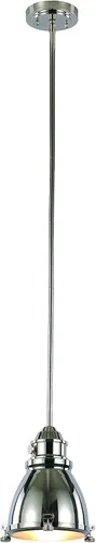 Trans Globe Imports PND-1004 PN - Colgante de transición de una luz de Performance Collection en acabado de níquel pulido, 7.00 pulgadas