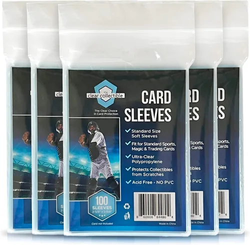 Miniatura 8 de Fundas Penny para Tarjetas de Intercambio 100 Fundas Transparentes para Tarjetas Comerciales para Béisbol, Fútbol, Baloncesto, Fútbol, Colección