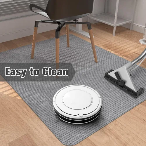 Miniatura 2 de Placoot Tapete para silla de escritorio para suelo de madera dura y azulejos, 55 x 35 pulgadas, tapete para silla de oficina para sillas rodantes