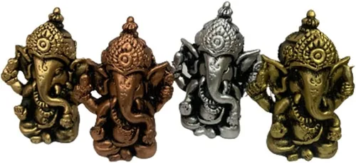 Miniatura 2 de Satre Online and Marketing Lord Ganesha - Juego de 4 estatuas de Ganesh Vinayak ídolo decorativo para decoración del hogar y templo, regalo