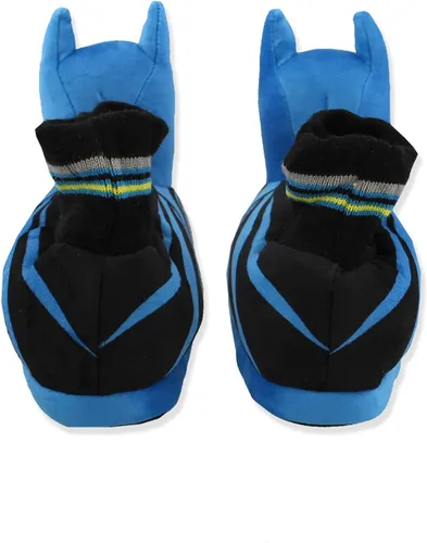 Miniatura 4 de DC Comics Batman - Pantuflas de felpa 3D para niños pequeños, Azul