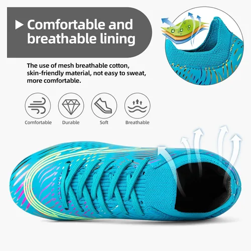Miniatura 4 de Zapatos de fútbol para niños, zapatos de fútbol para niñas, zapatos deportivos para exteriores
