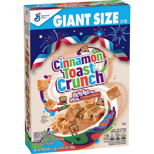 Miniatura 16 de Cinnamon Toast Crunch Taza de cereales para desayuno, cereal de una sola porción, 2 onzas (paquete de 12)