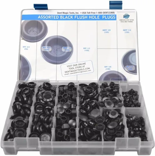 Kit de 750 tapones de agujeros surtidos de 1/4 a 3/4 pulgadas, tapones de orificio para empotrar y bloquear, cuerpo de plástico y tapón de agujero