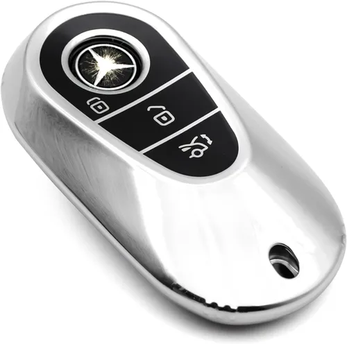 Miniatura 31 de Creativity Funda para llave de Mercedes Benz. Hermosa funda de TPU compatible con CLS CLK AMG ML C CL E S SL SLK G GLC GLE GLS M R Smart Remote Key