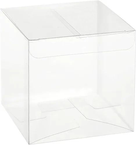 Miniatura 5 de Hammont Cajas de plástico PET transparentes – Contenedores de almacenamiento transparentes para recuerdos de fiesta, regalos, galletas, adornos