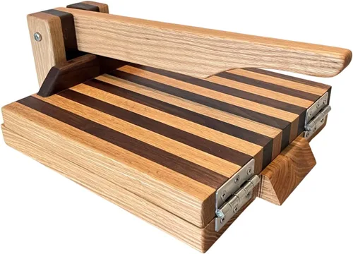 Miniatura 7 de Prensa de tortilla de 10 pulgadas de roble rojo – Elaborador de tortillas de madera dura hecho a mano por Central Coast Woodworks rojo (Red Oak)