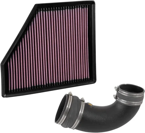 K&N Sistema de admisión de aire frío: filtro de aire de alto flujo, aumento del rendimiento y aceleración: compatible con Chevrolet 2016-2020: