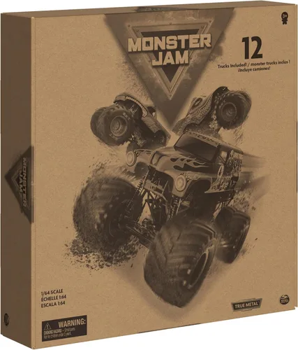 Miniatura 8 de Monster Jam, pack oficial de 12 camiones monstruo fundidos a presión a escala 1:64 para niños y niñas, juguetes para niños de 4-6 años en adelante