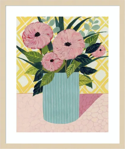 Miniatura 15 de Amanti Art Framed Wall Art Print 44x36 Retro Bouquet I by Grace Popp, Flowers Wall Art, Modern Contemporary Decor, X-Large Poster Painting Artwork