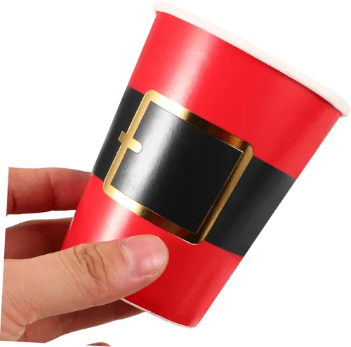 Miniatura 8 de NOLITOY 1 juego de tirar de la bandera decoraciones de Navidad camping taza desechable decorar suministros de fiesta taza de fiesta de Navidad tazas