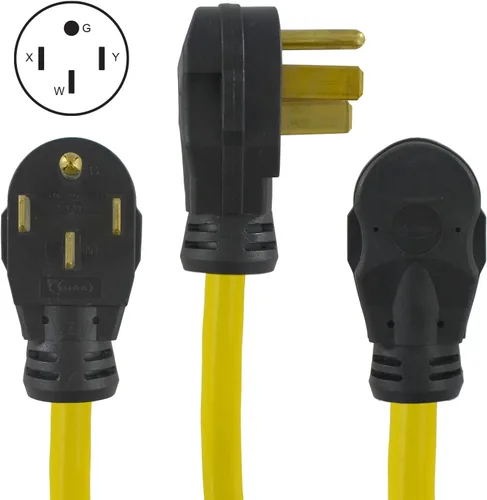 Miniatura 2 de Conntek 14315 adaptador de energía RV cola de cerdo de 50A Macho a 30A Hembra
