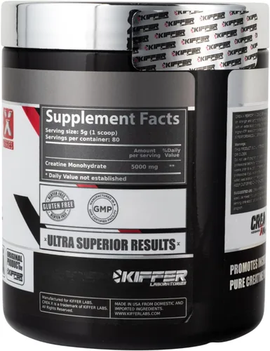 Miniatura 2 de Kiffer Labs CreaX - Monohidrato de creatina en polvo, 14.11 oz (80 porciones), creatina pura para el crecimiento muscular y la fuerza